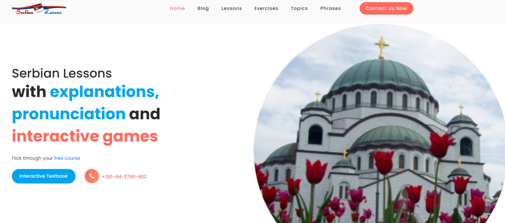 SerbianLesson.com new layout